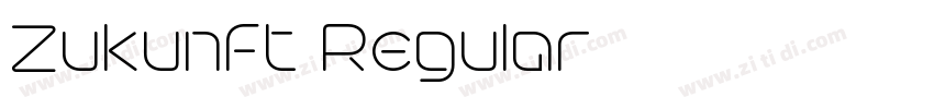 Zukunft Regular字体转换 Zukunft Regular字体转换